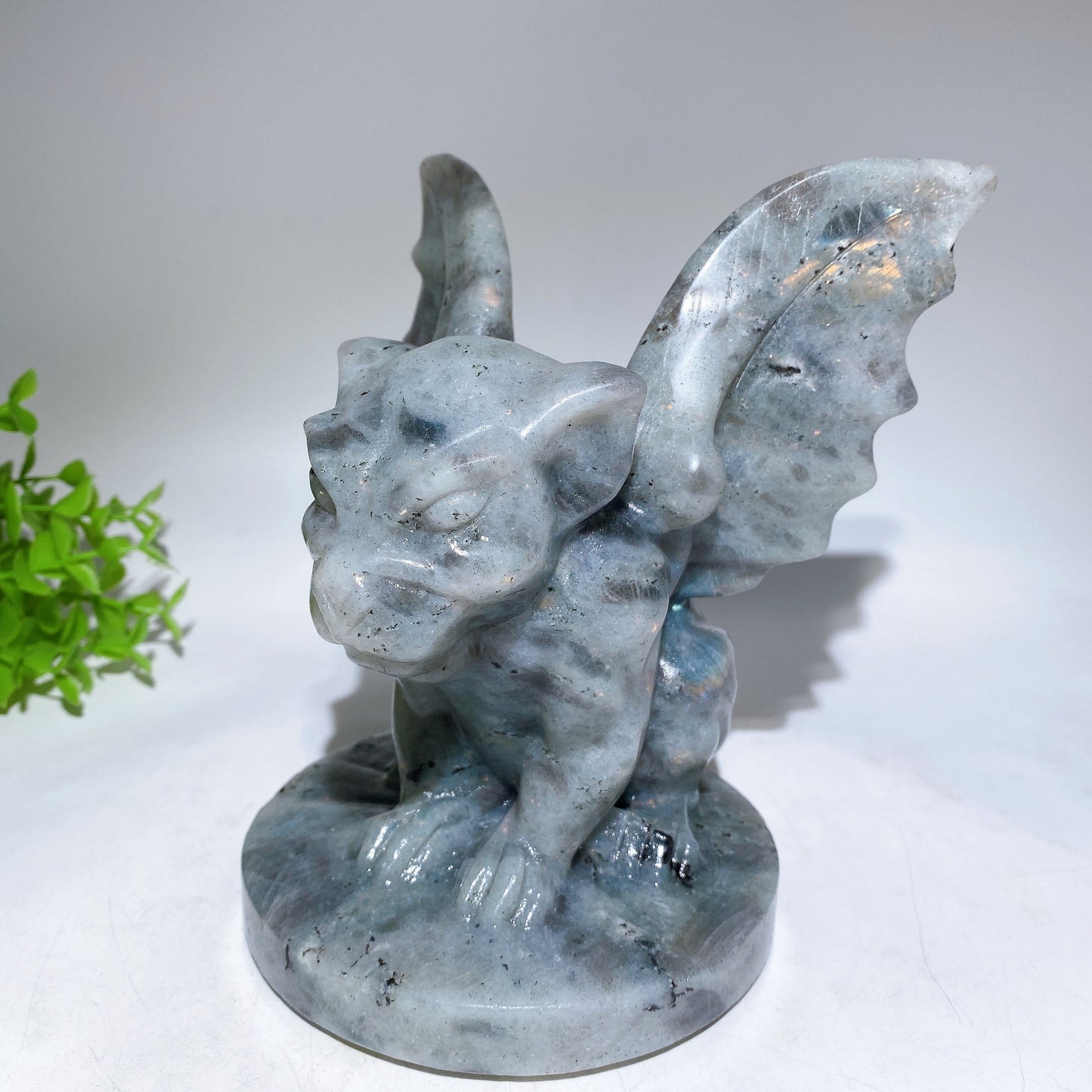 6.5" Labradorite Gargoyle Crystal Healing Carving Bulk Wholesale