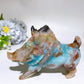 Caribbean Calcite Sky Blue Wild Boar Family Carving Crystal Healing Bulk Wholesale