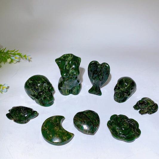 1.9"-3.7" Emerald Carving Crystal Healing Bulk Wholesale