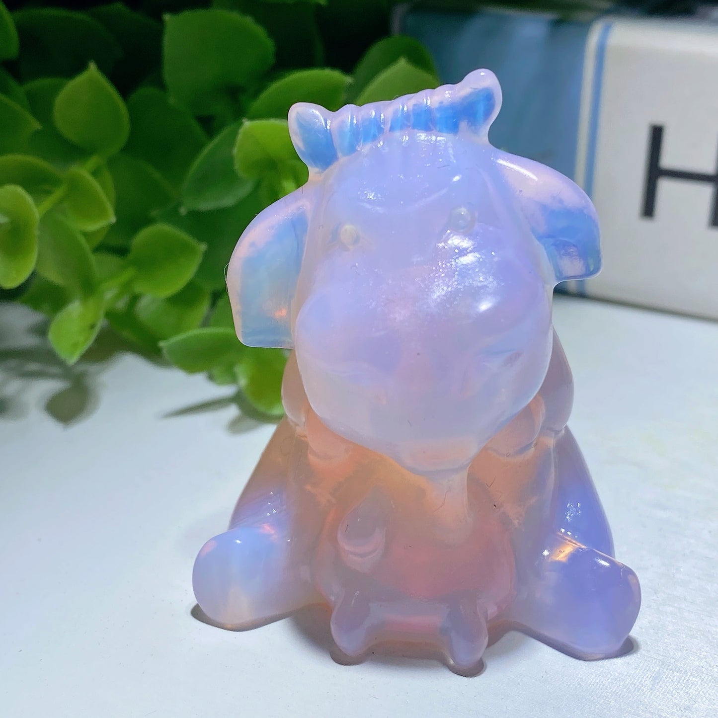 2.0" Mixed Crystal Cow Carvings Bulk Wholesale