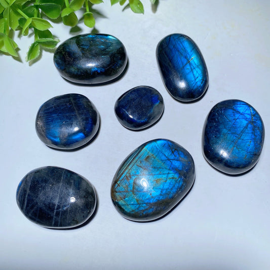 1.0"-1.5" Labradorite Palm Bulk Wholesale