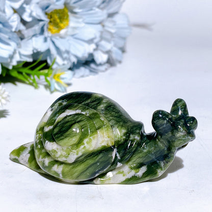3.0" Crystal Snail Carving Crystal Healing Bulk Wholesale