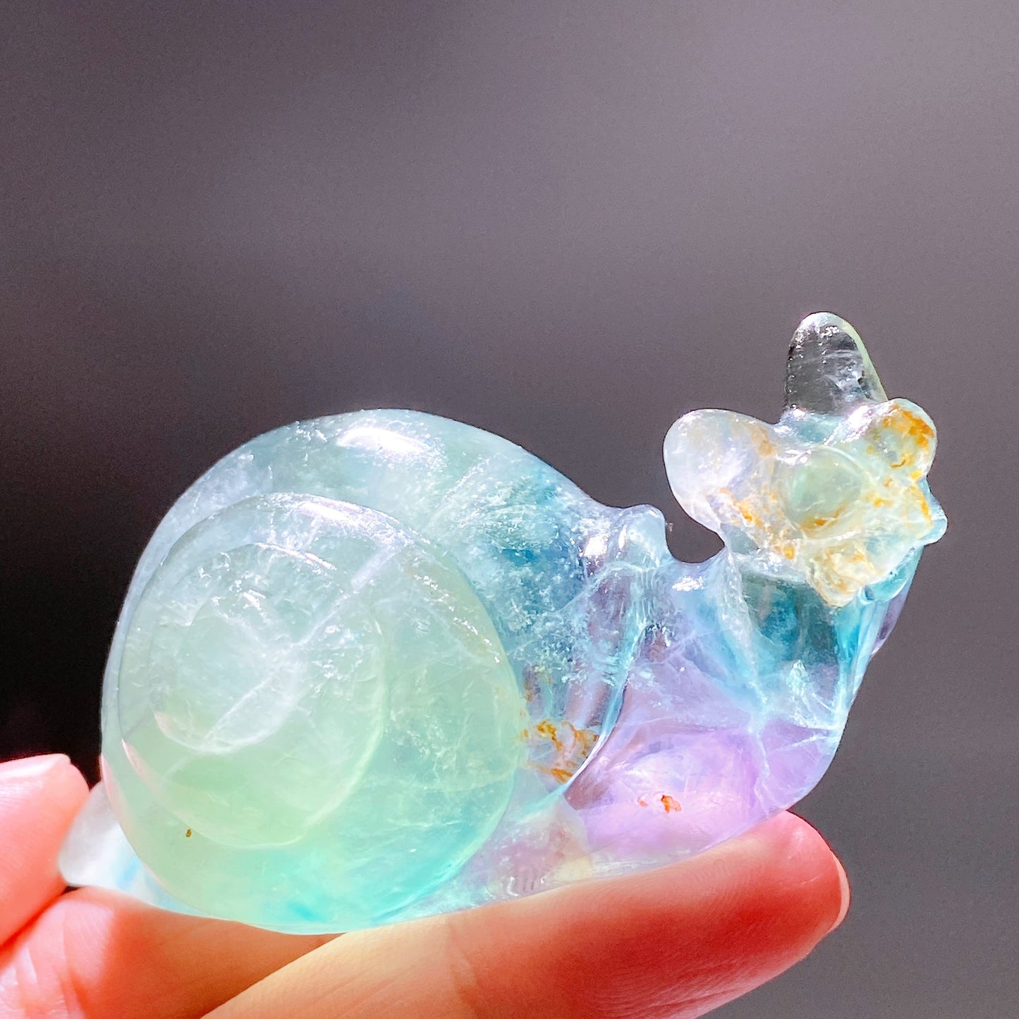 3.0" Crystal Snail Carving Crystal Healing Bulk Wholesale