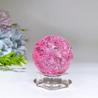 4cm Crack Crystal Glass Sphere Crystal Healing Bulk Wholesale