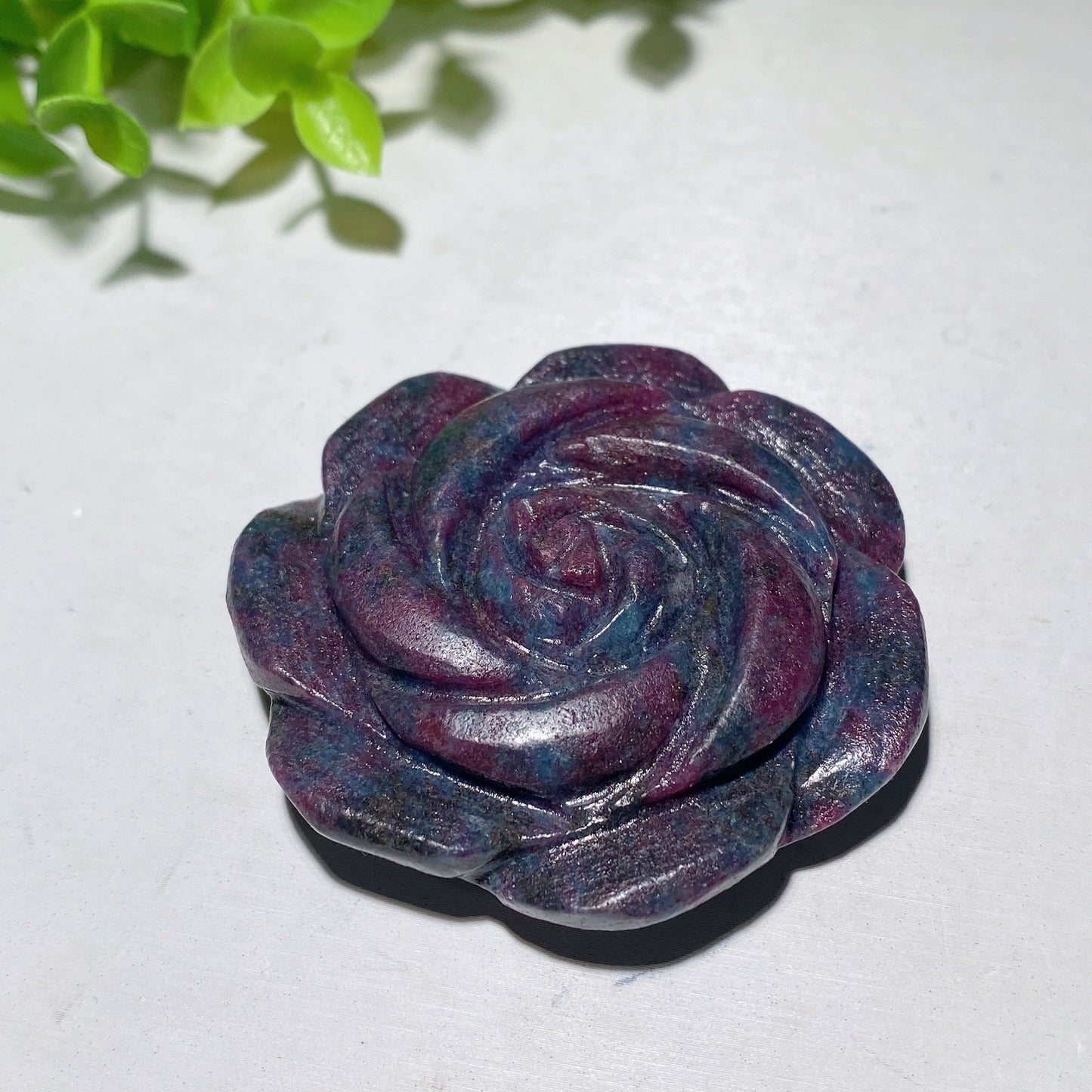 2.1" Ruby In Kyanite Flower Carvings Bulk Wholesale