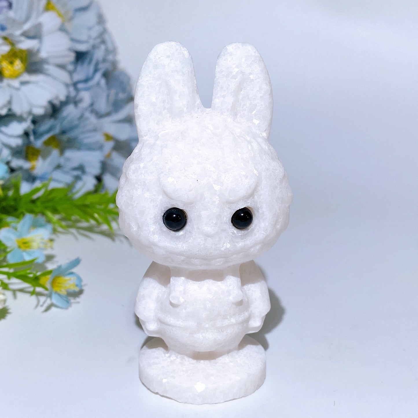 3.6"-3.9" White Jade Carving Crystal Healing Bulk Wholesale