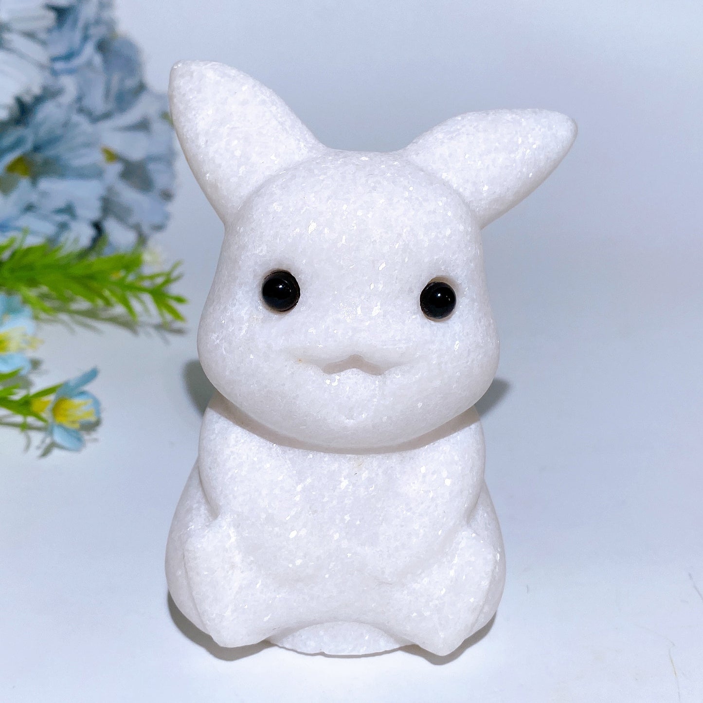 3.6"-3.9" White Jade Carving Crystal Healing Bulk Wholesale