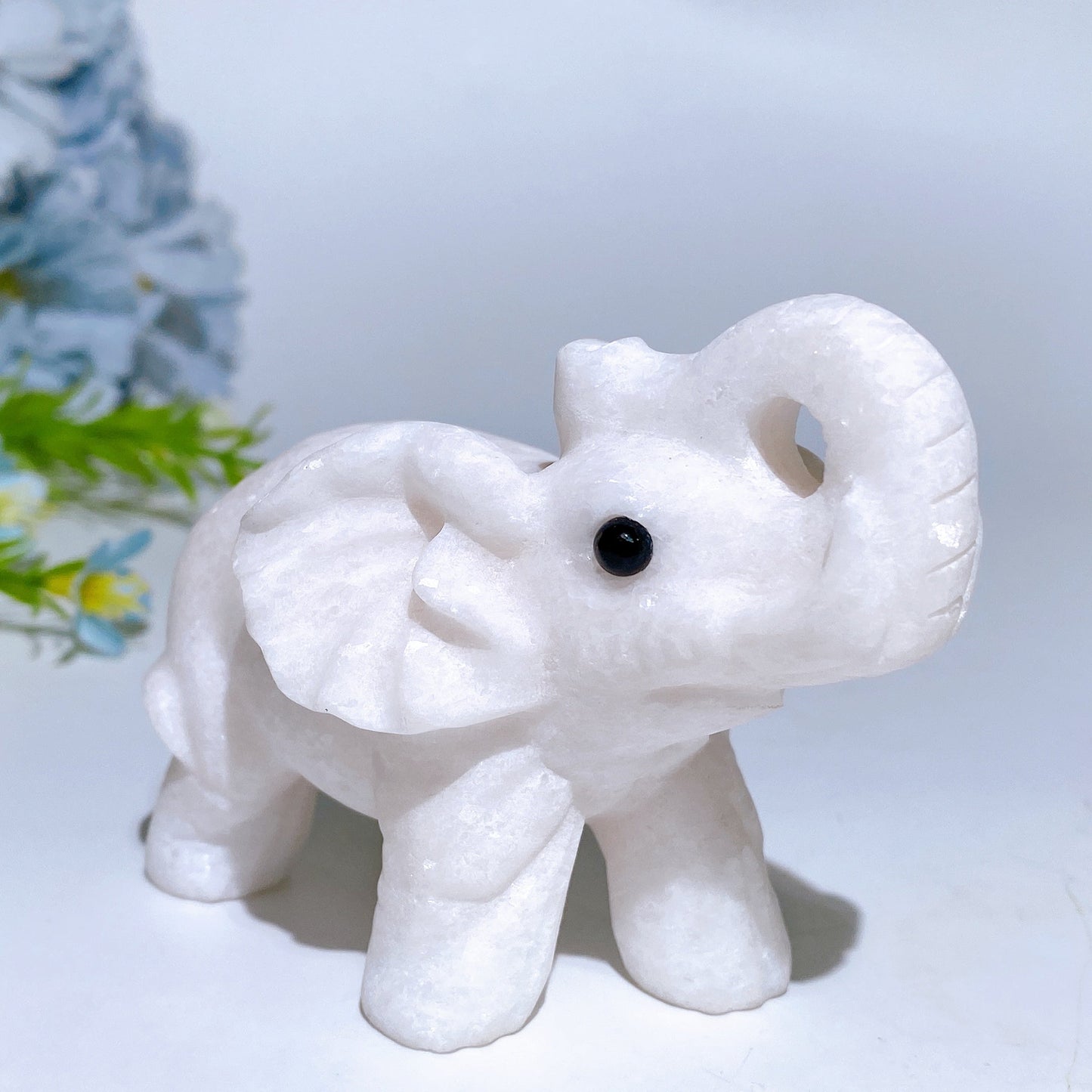 3.6"-3.9" White Jade Carving Crystal Healing Bulk Wholesale