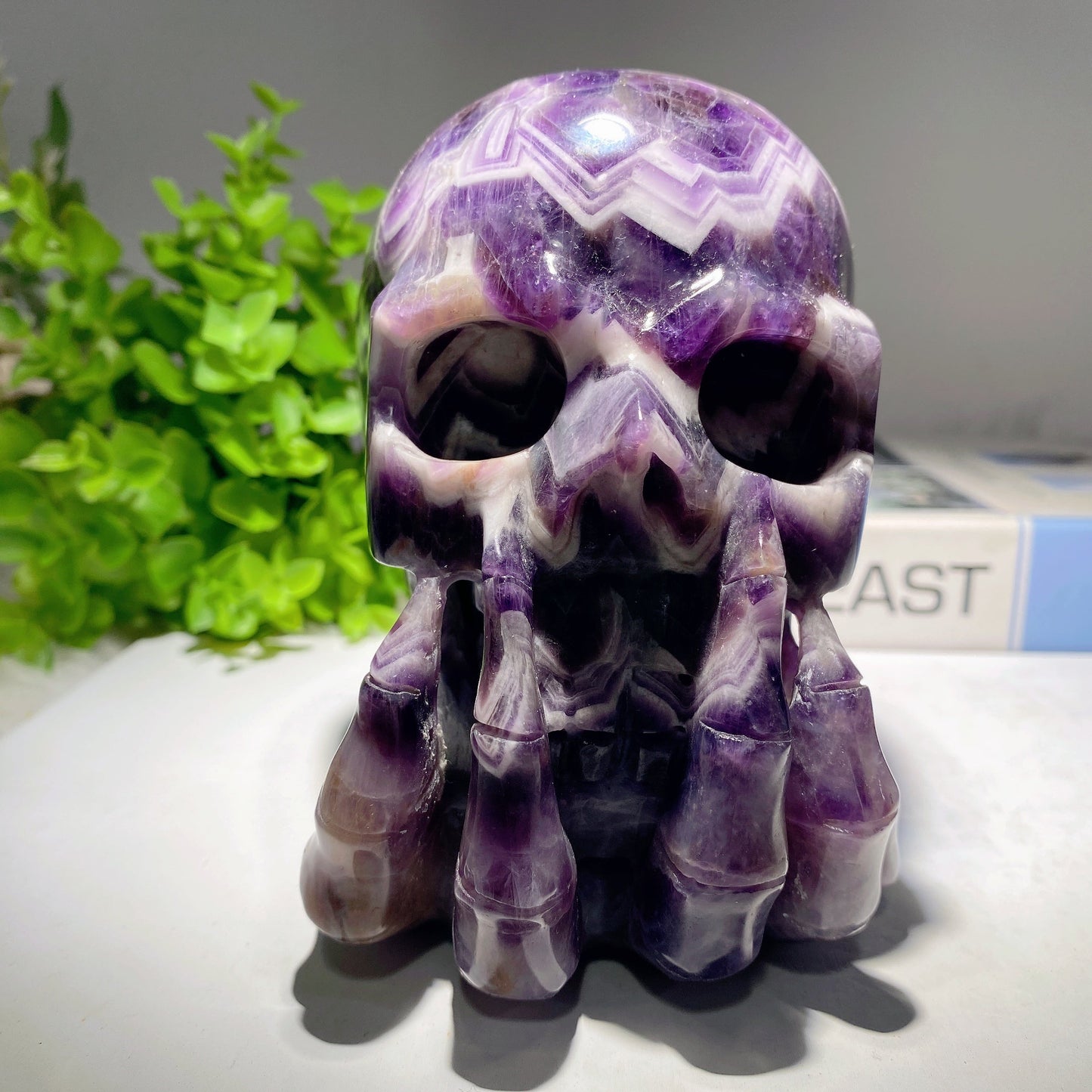 5.0" Unique Dream Amethyst Skull Carvings Bulk Wholesale