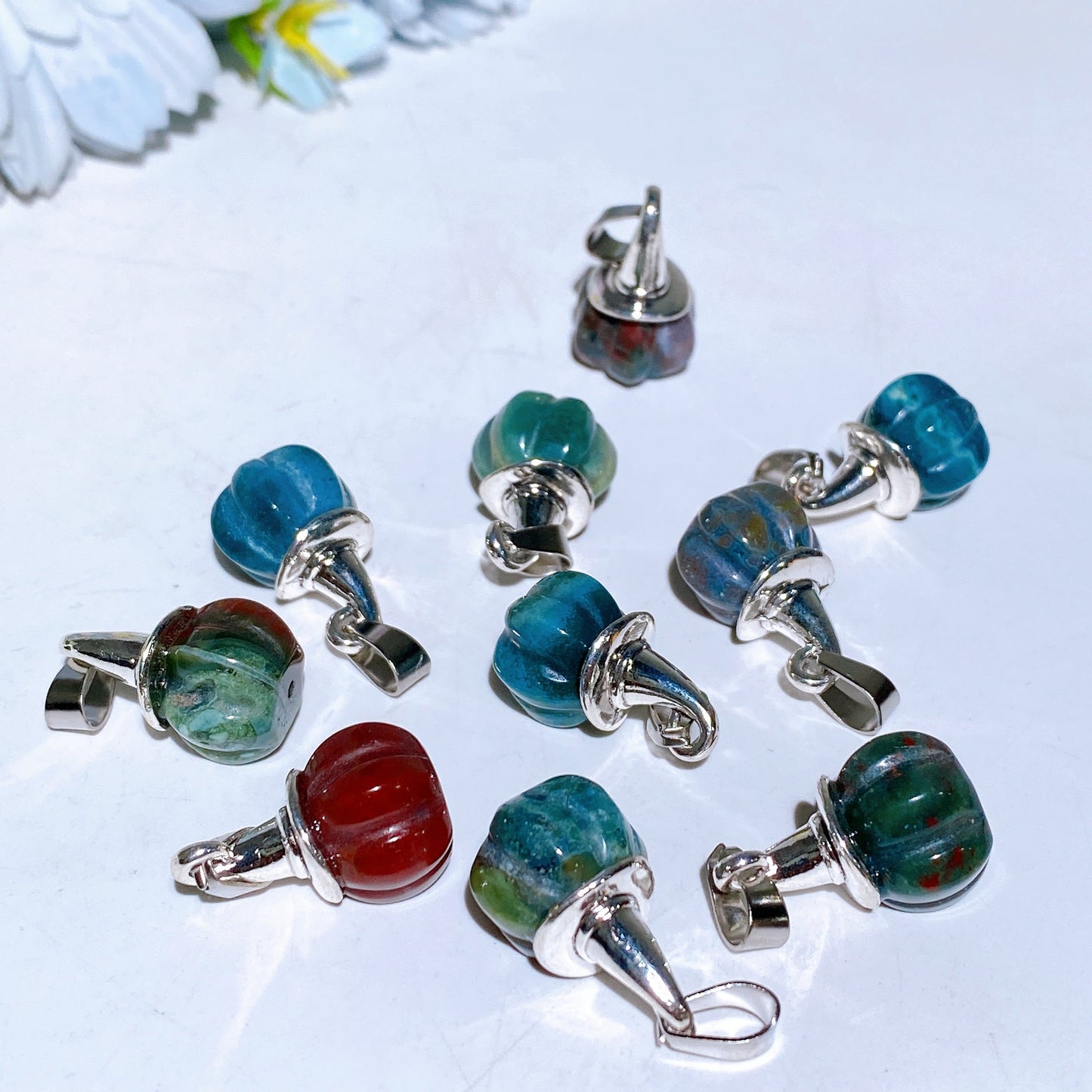 Crystal Pumpkin Pendant Crystal Healing Bulk Wholesale