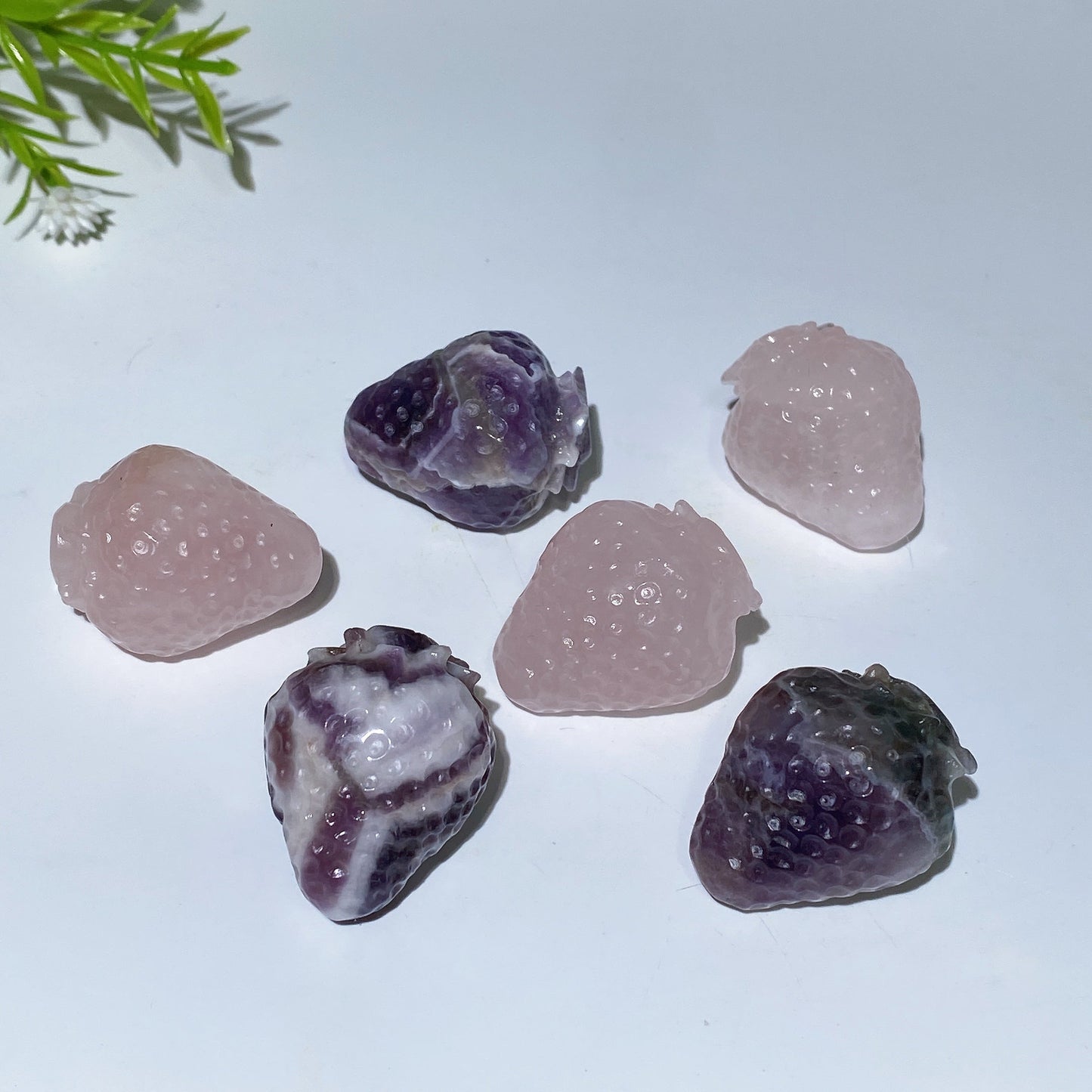 1.4" Crystal Strawberry Carving Crystal Healing Bulk Wholesale