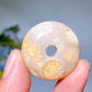32mm Coral Jade Donut Pendant Crystal Healing Bulk Wholesale