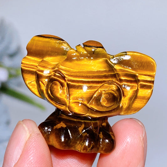 1.5" Crystal Stitch Carving Crystal Healing Bulk Wholesale