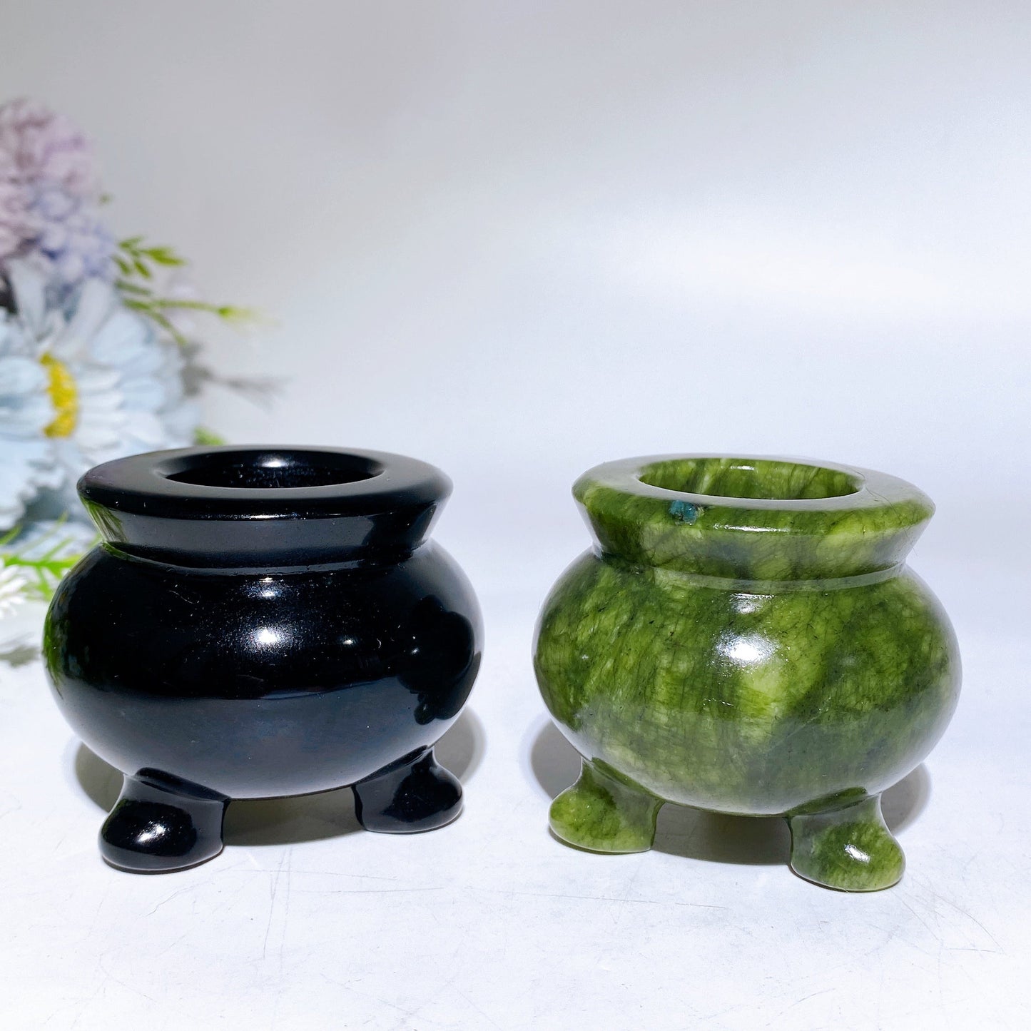 2.0"-3.1" Crystal Pot Carving Crystal Healing Bulk Wholesale