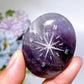 1.9" Crystal Palm with Compass Printing Crystal Healing Bulk Wholesale