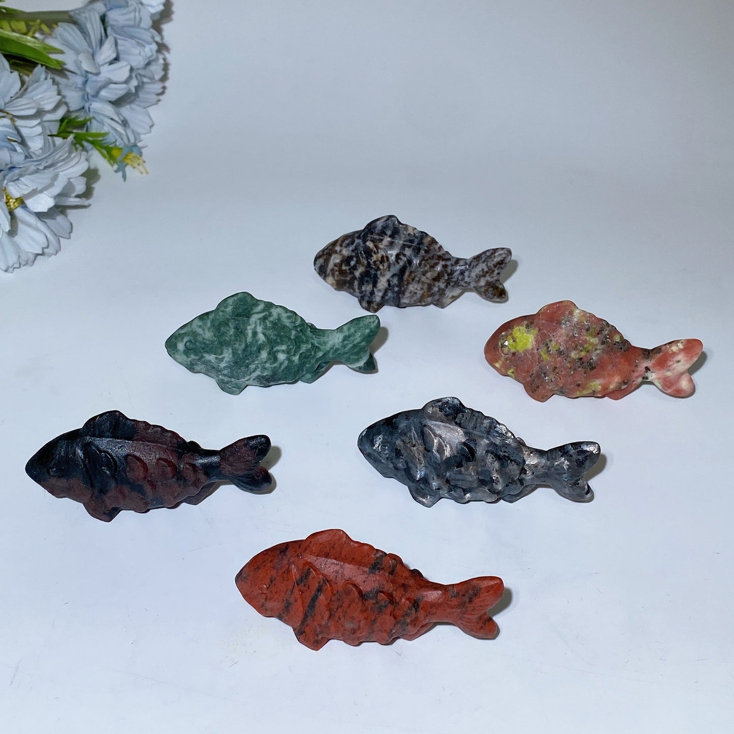 3.1" Crystal Fish Carving Crystal Healing Bulk Wholesale