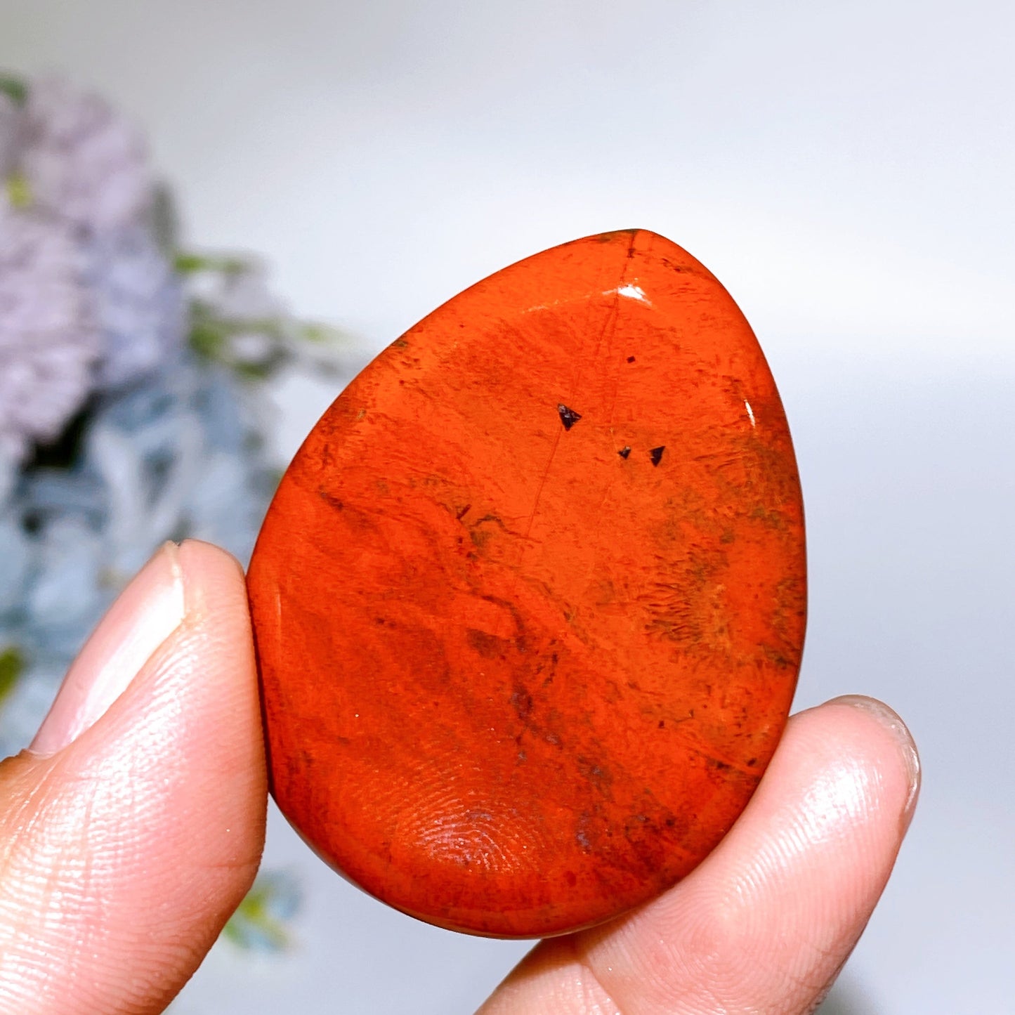 1.8" Crystal Water-drop Shape Worry Stone Crystal Healing Bulk Wholesale