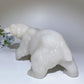 26cm White Jade Polar Bear Carving Crystal Healing Bulk Wholesale