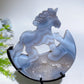 Crystal Unicorn on Moon Carving with Stand Crystal Healing Bulk Wholesale