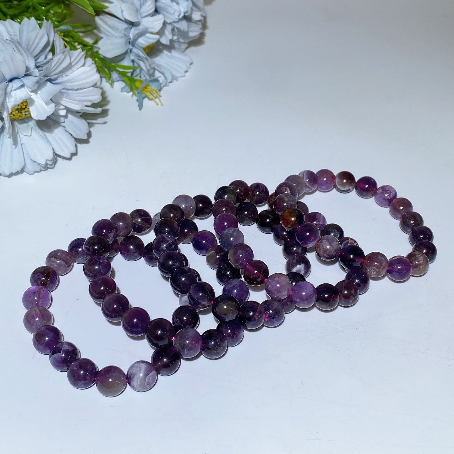 10mm Purple Auralite 23 Bracelet Crystal Healing Bulk Wholesale