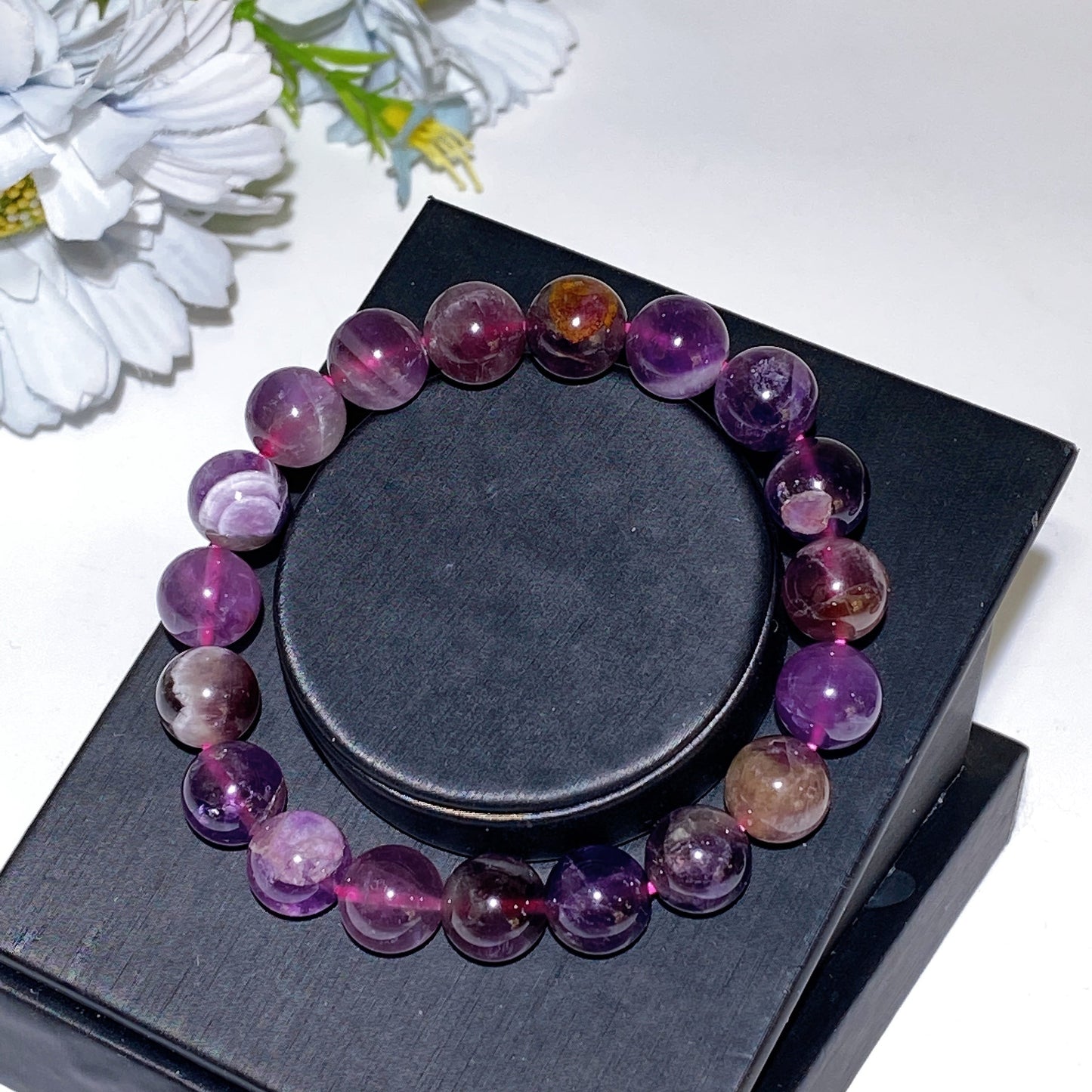 10mm Purple Auralite 23 Bracelet Crystal Healing Bulk Wholesale