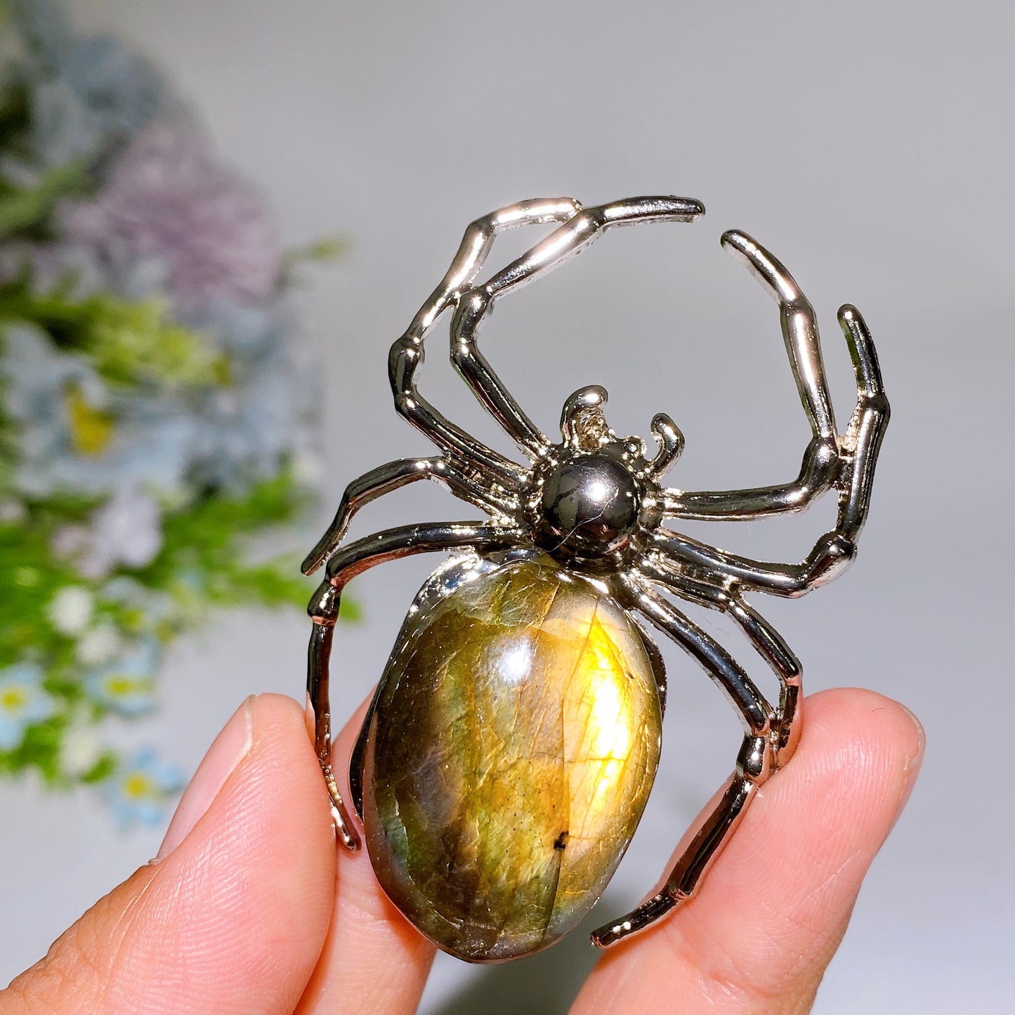 2.4" Labradorite Spider Free Form Crystal Healing Bulk Wholesale