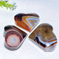 2.0"-2.3" Black Sardonyx Heart Carving Crystal Healing Bulk Wholesale