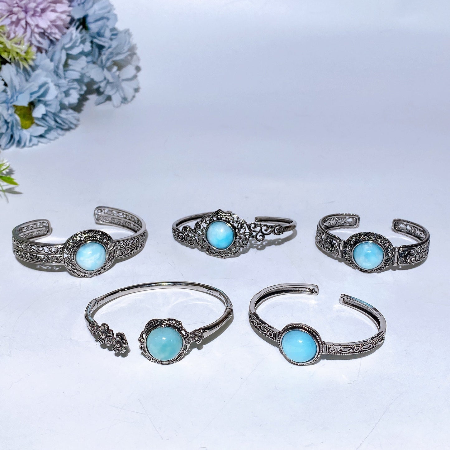 Hemimorphite Bangle Crystal Healing Bulk Wholesale