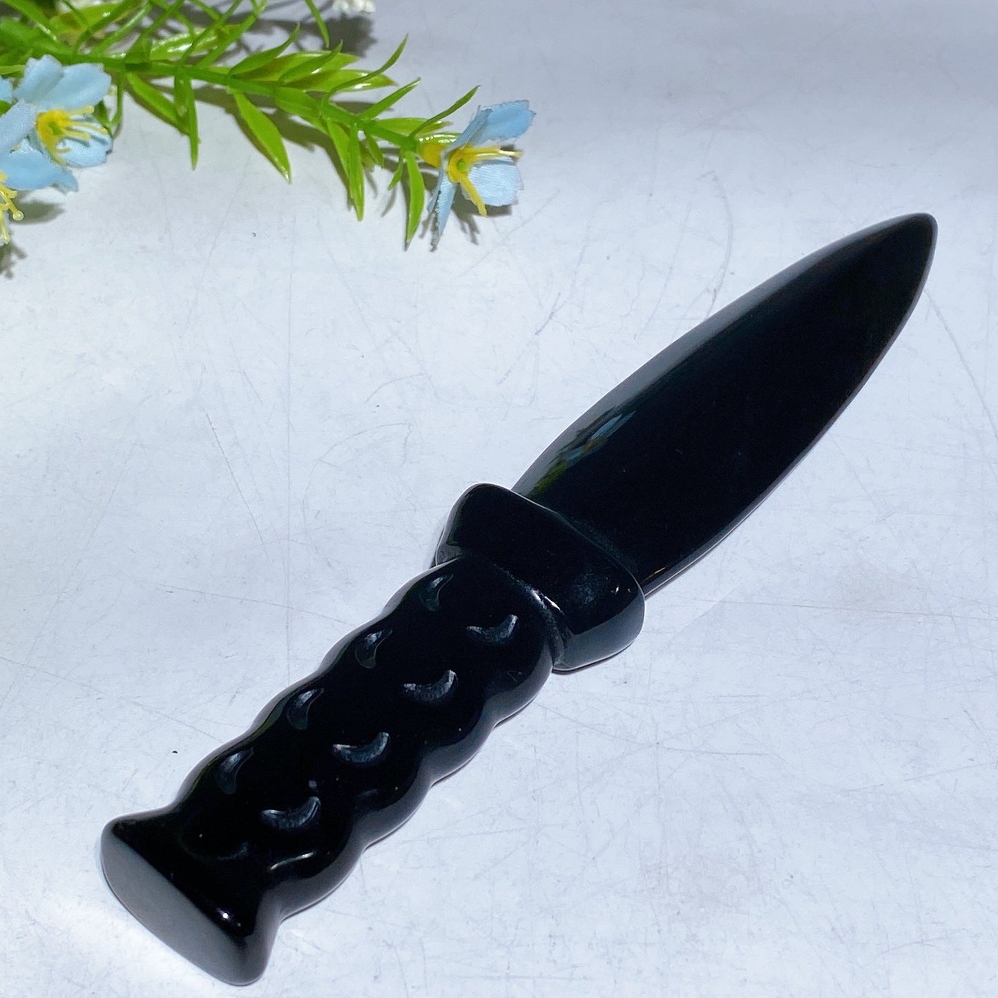 Black Obsidian Dagger Carving Crystal Healing Bulk Wholesale