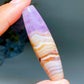 1.7"-2.2" Striped Agate Grow with Amethyst Cylinder Pendant Crystal Healing Bulk Wholesale