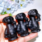 2.4" Black Obsidian Alien Carving Crystal Healing Bulk Wholesale