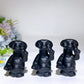 2.4" Black Obsidian Alien Carving Crystal Healing Bulk Wholesale