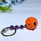 Crystal with Pumpkin Bell Key Chain for Halloween Crystal Healing Bulk Wholesale