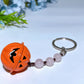 Crystal with Pumpkin Bell Key Chain for Halloween Crystal Healing Bulk Wholesale