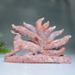 17cm Unique Cotton Candy Nine-tails Fox Carving Crystal Healing Bulk Wholesale
