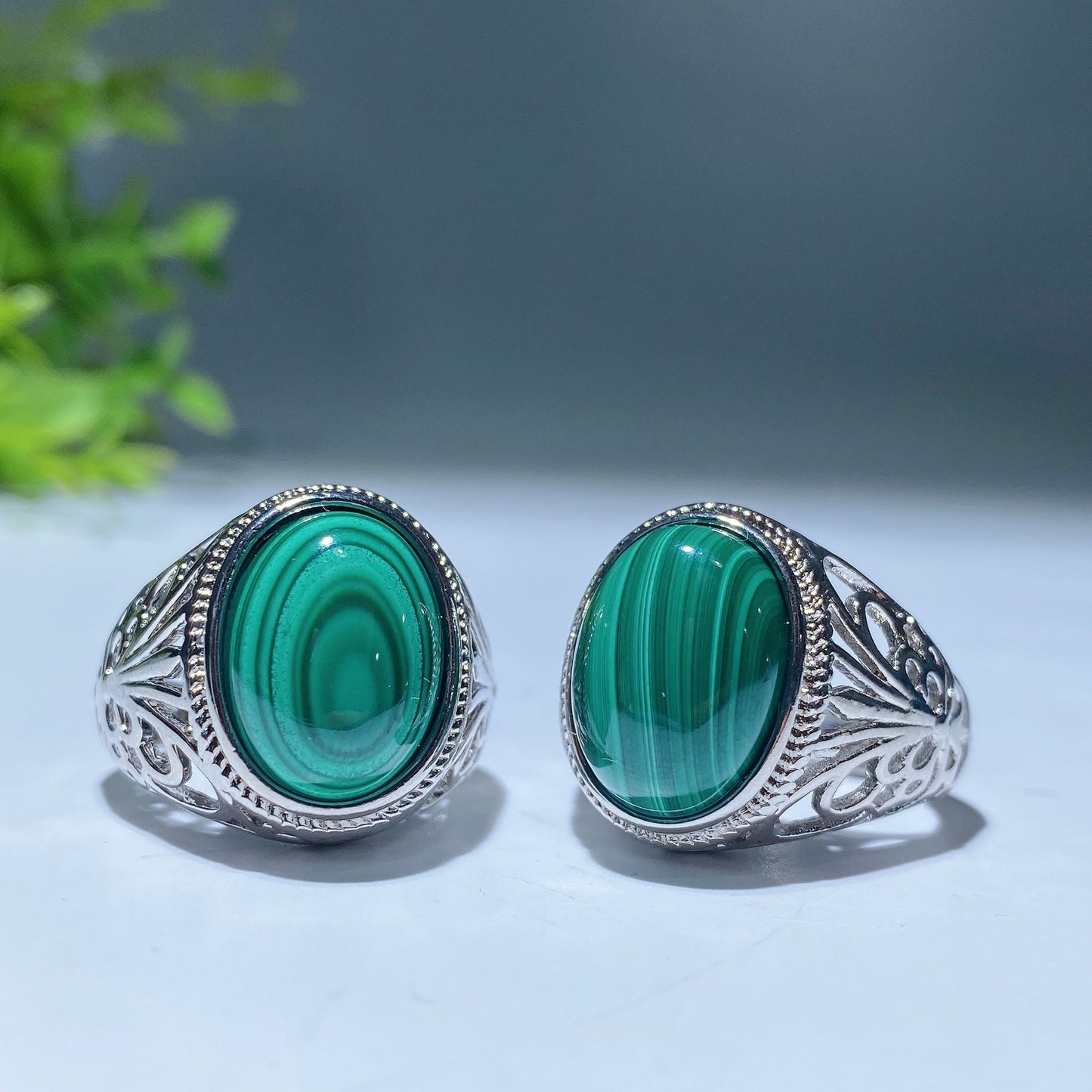 White Cooper Crystal Men Ring Crystal Healing Bulk Wholesale