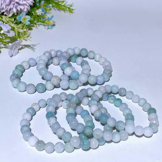 8-10mm Lucky Jade Bracelet Crystal Healing Bulk Wholesale