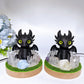Resin Toothless with Crystal Cluster Lamp Base Free Form Crystal Healing Bulk Wholesale