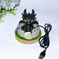 Resin Toothless with Crystal Cluster Lamp Base Free Form Crystal Healing Bulk Wholesale
