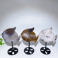 Druzy Agate Fish Carving with Stand Crystal Healing Bulk Wholesale