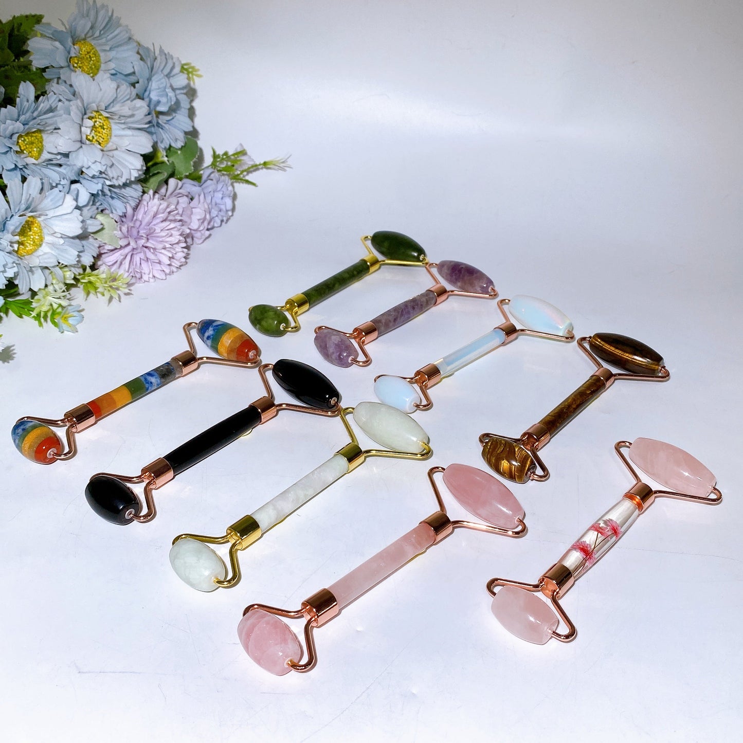 14cm Crystal Facial Roller Crystal Healing Bulk Wholesale