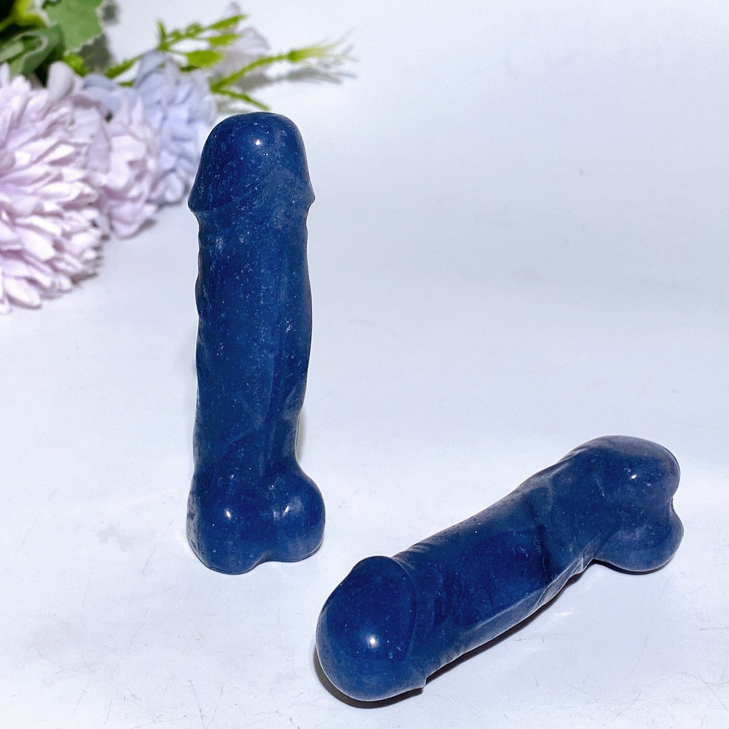 3.0"-4.0" Blue Aventurine Ding Ding Carving Crystal Healing Bulk Wholesale