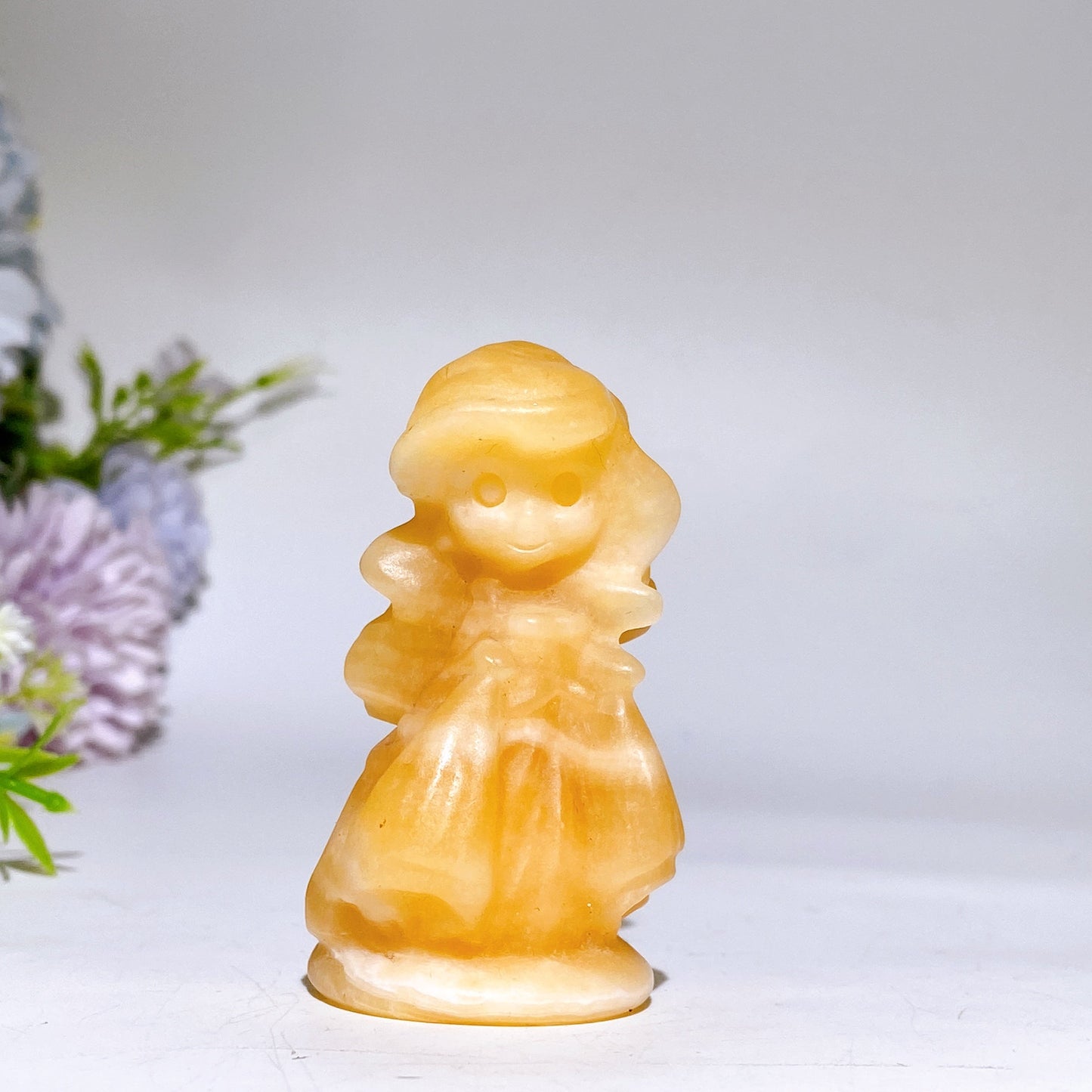 2.5" Crystal Princess Carving Crystal Healing Bulk Wholesale