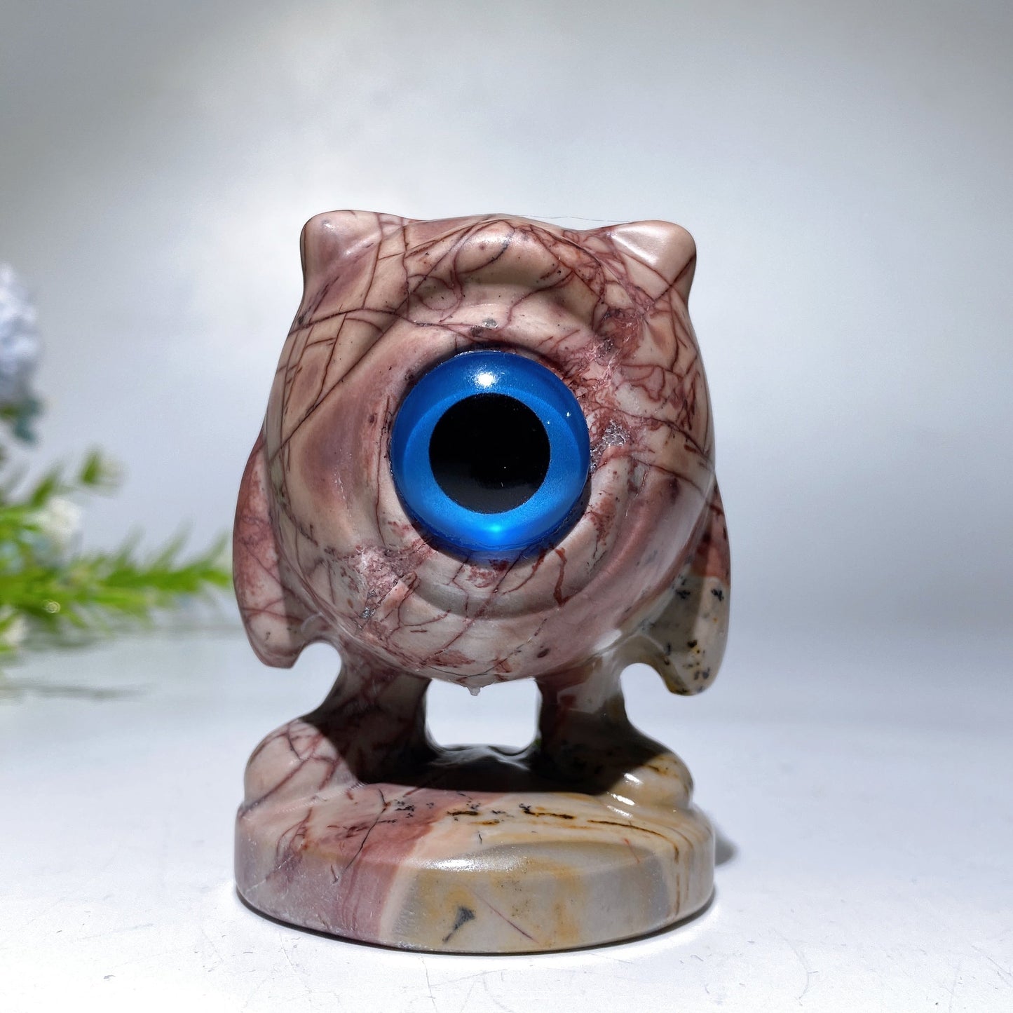 2.8" Crystal Michael Wazowski Carving Monsters Inc. Character Crystal Healing Bulk Wholesale