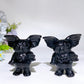 2.4" Black Obsidian Gizmo Carving Crystal Healing Bulk Wholesale
