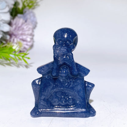 2.5" Crystal No Say Carving for Halloween Crystal Healing Bulk Wholesale