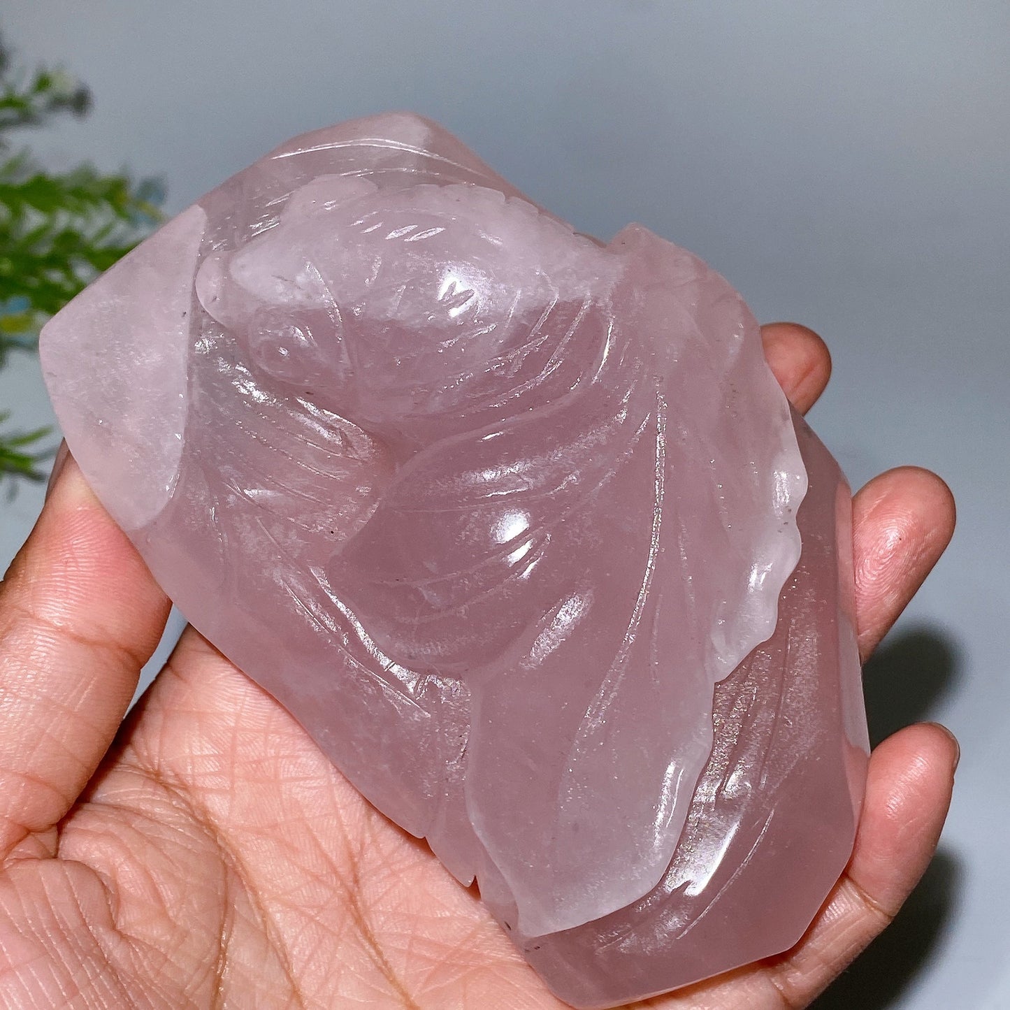 Unique Rose Quartz Carving Crystal Healing Bulk Wholesale