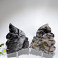 6.2" Black Tourmaline in Quartz Butterfly Fairy Carving Crystal Healing Bulk Wholesale