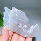 3.0" Selenite Dragon Head Carving Crystal Healing Bulk Wholesale