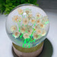 Resin Flower Sphere with Lamp Stand Bulk Wholesale